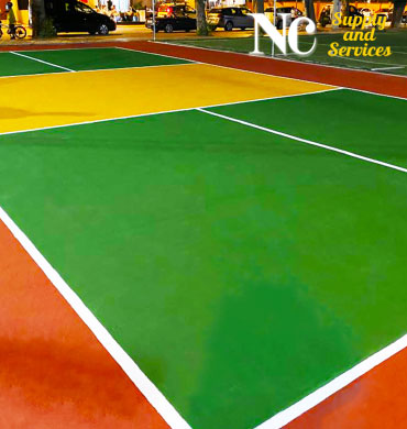 งานพื้นสนามกีฬา Sport Floor Coating